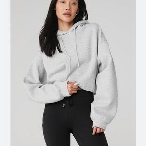 Brand new with tags grey cropped hoodie